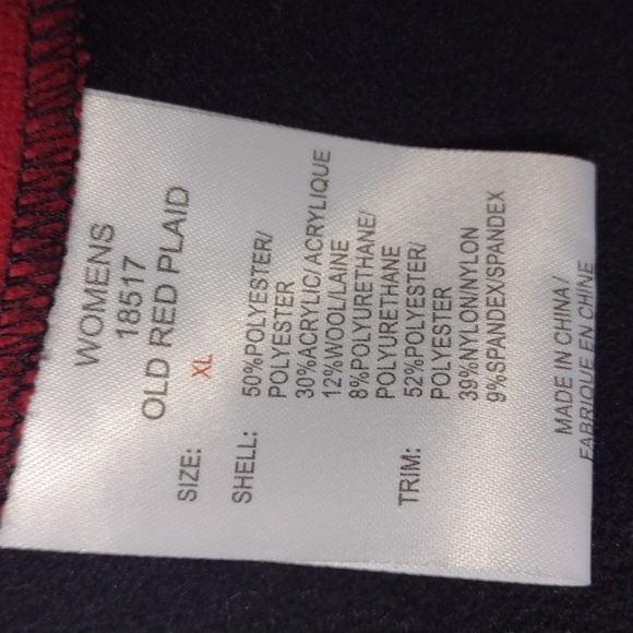 Woolrich Plaid Red and Black Women's XL Vest - Picture 8 of 9